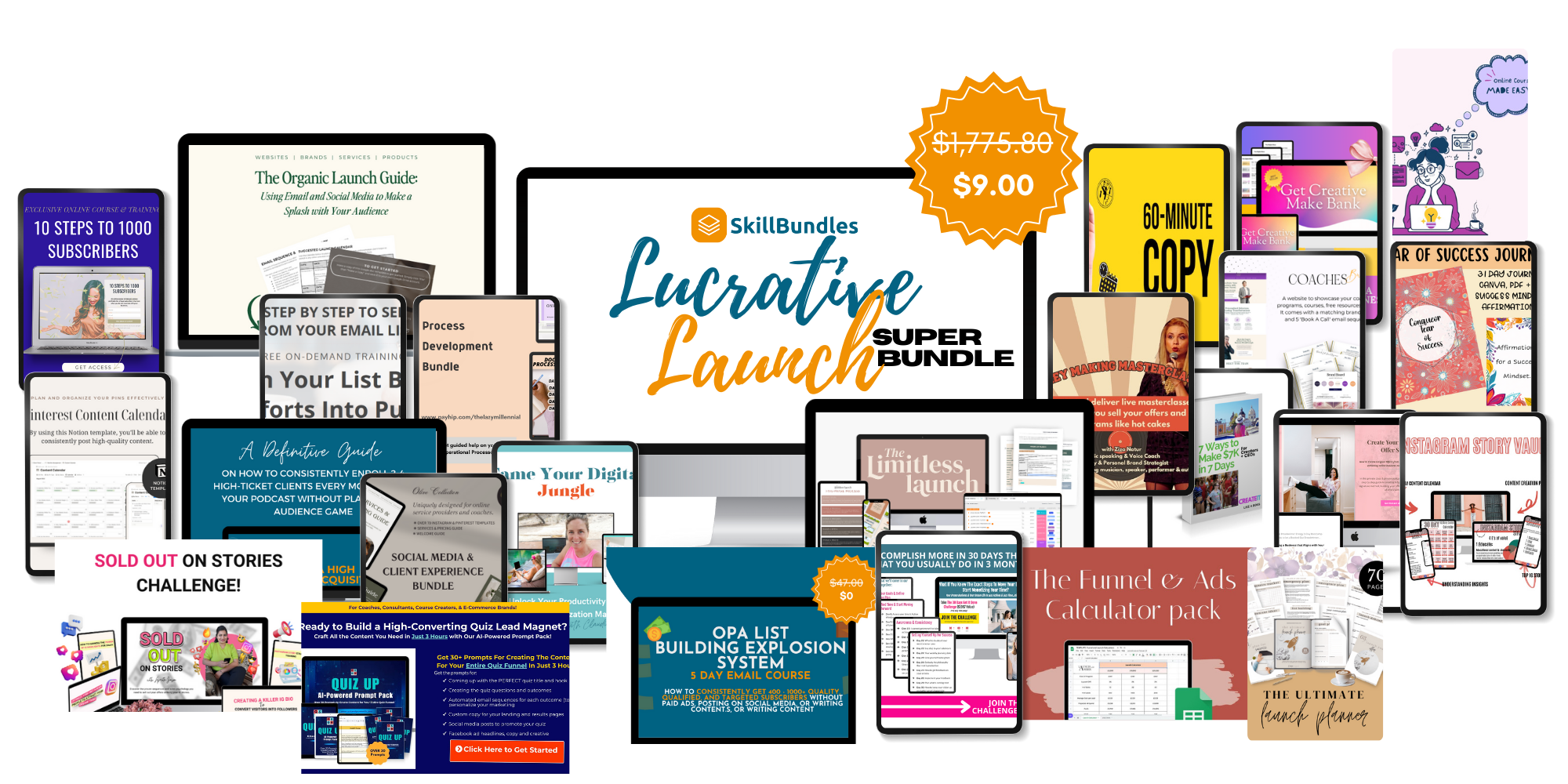 Lucrative Launch Super Bundle Mockup - With Price New