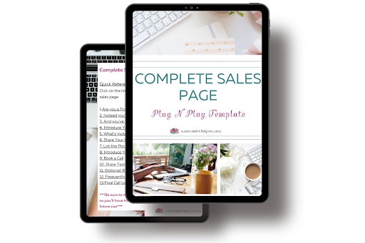The Complete Sales Page Template