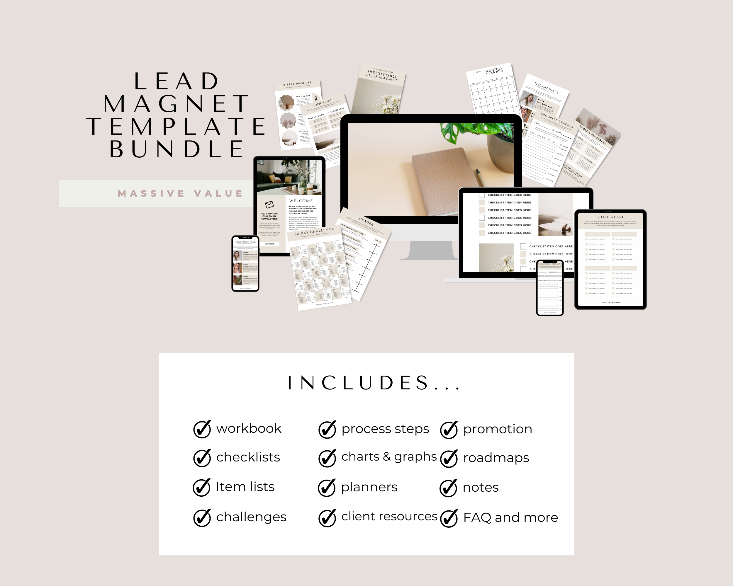 The Ultimate Lead Magnet Editable Canva Template